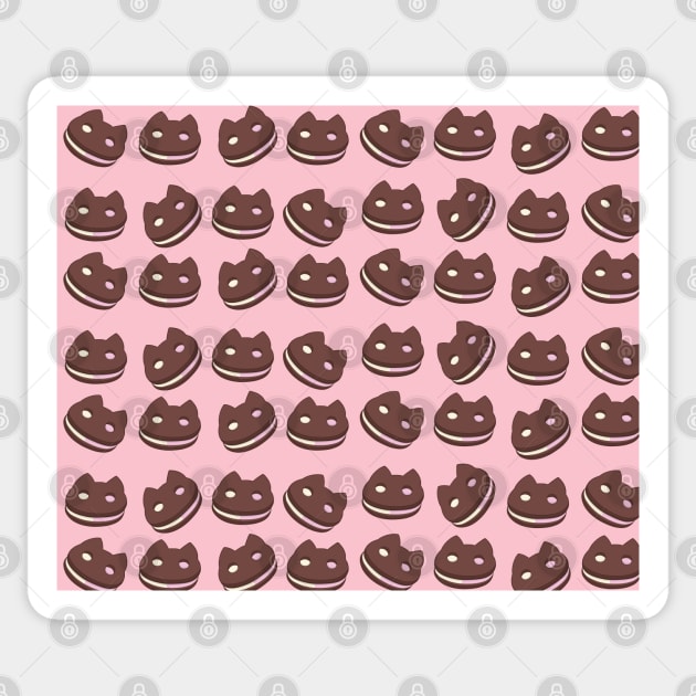 Steven Universe Cookie Cat pattern Sticker by valentinahramov